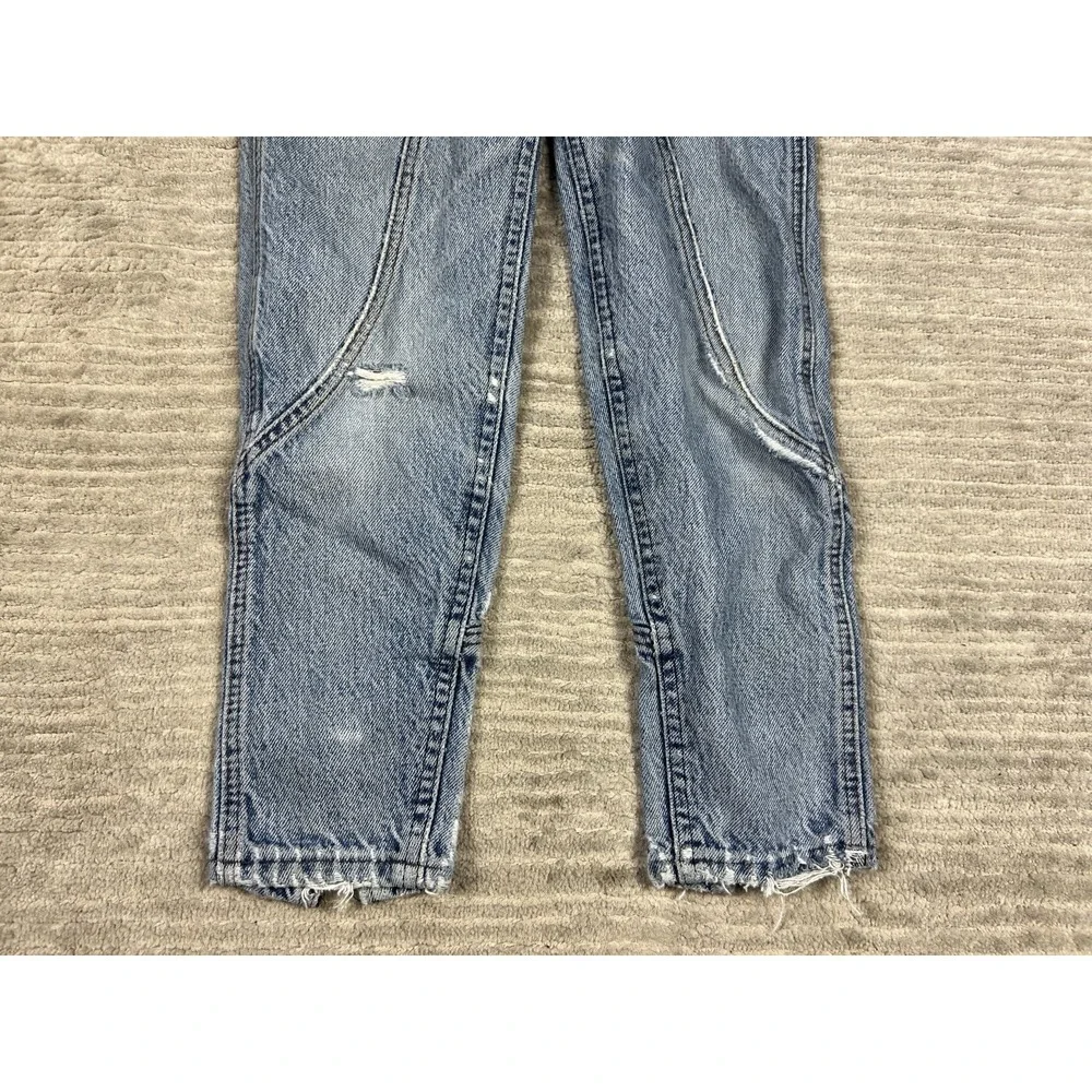 Lee‎ Riders Jeans Boys Size 12 Reg Blue Straight Vintage Denim Distressed